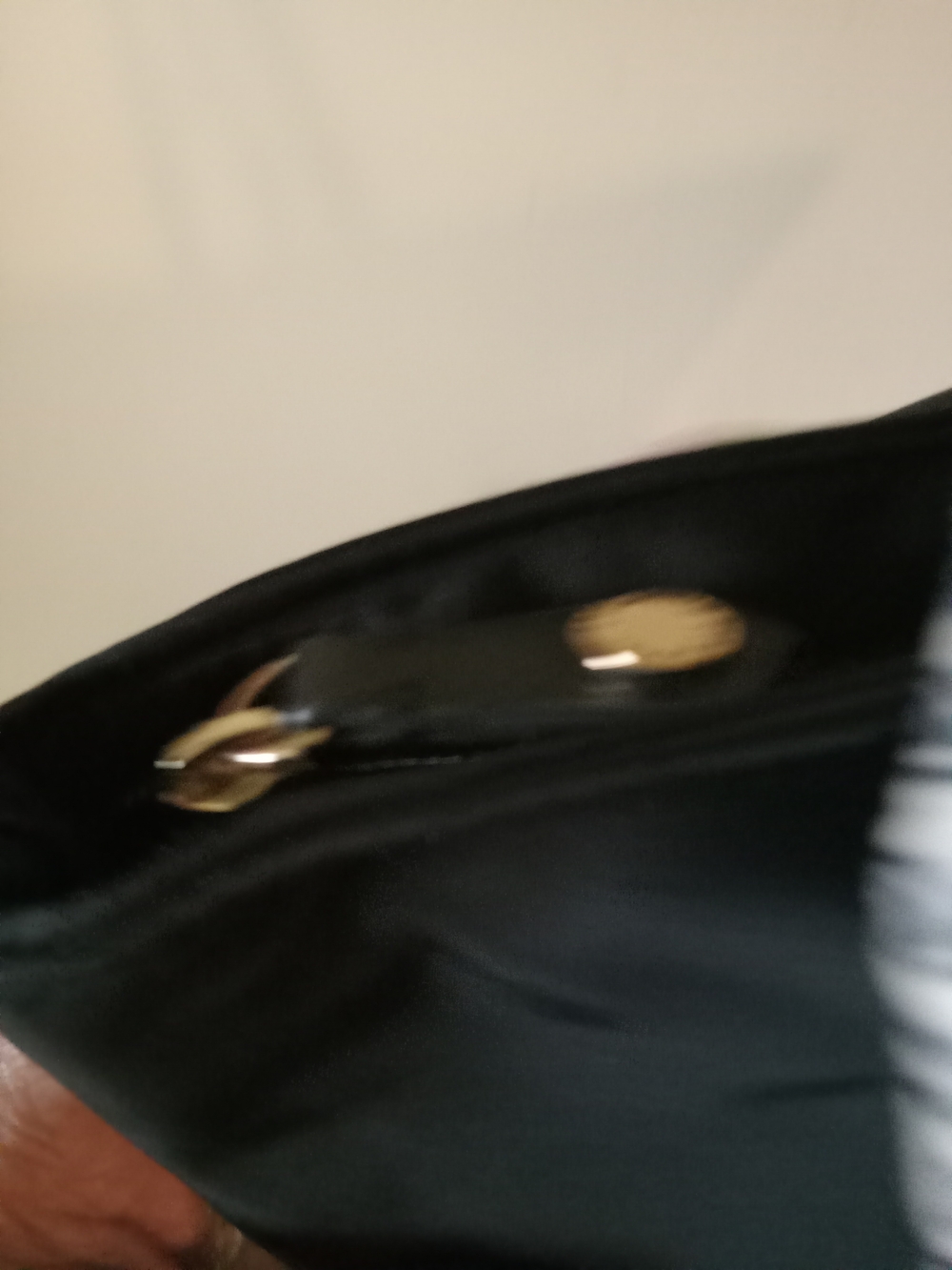 Karl Lagerfeld Blk Nylon/Leather Tote Bag w/ Scarf EUC - Picture 4 of 11
